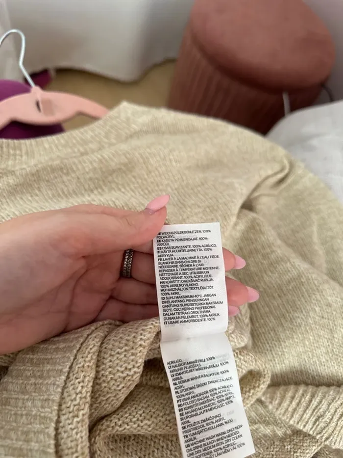 Pull beige neuf H&M - photo numéro 7