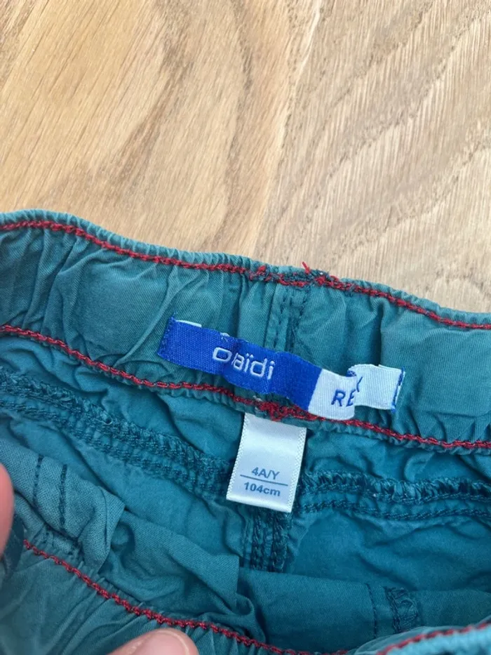 Short vert taille 4 ans Okaïdi - photo numéro 2