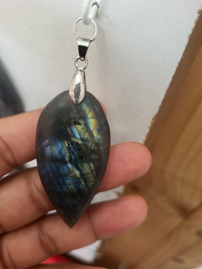 Pendentif labradorite  pierre de protection  lithotherapie - photo numéro 4