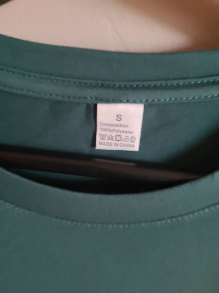 Tee shirt pêche TS vert neuf - photo numéro 3