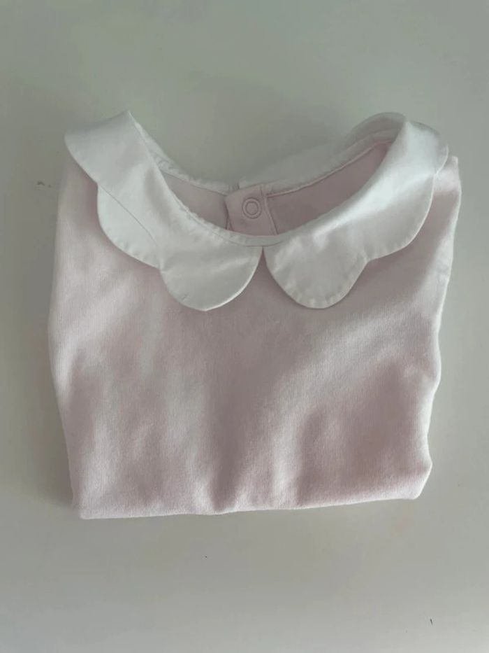 Tee shirt col Jacadi fille 12 mois