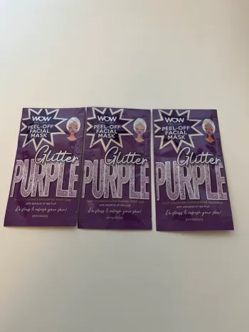 Masque visage violet