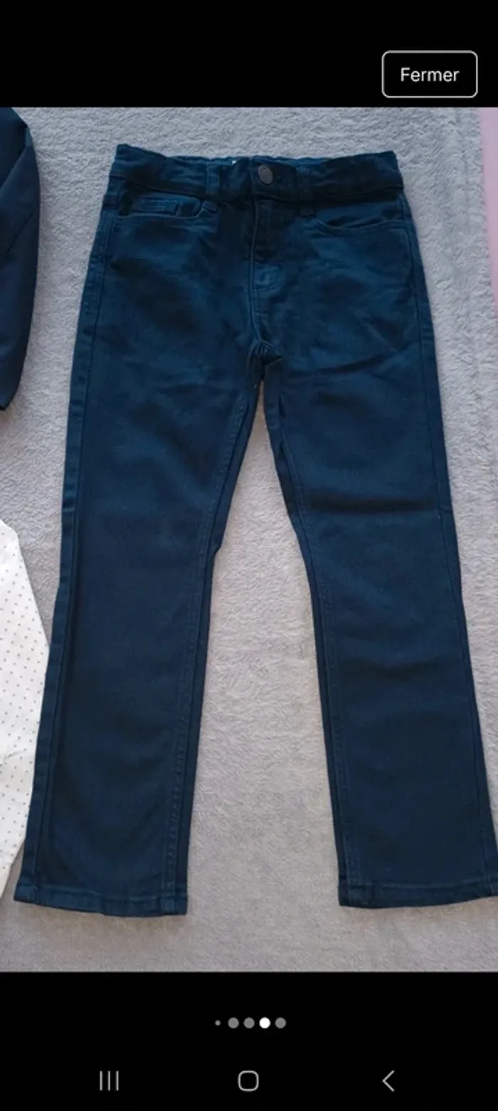Costume bleu marine et blanc - photo numéro 4