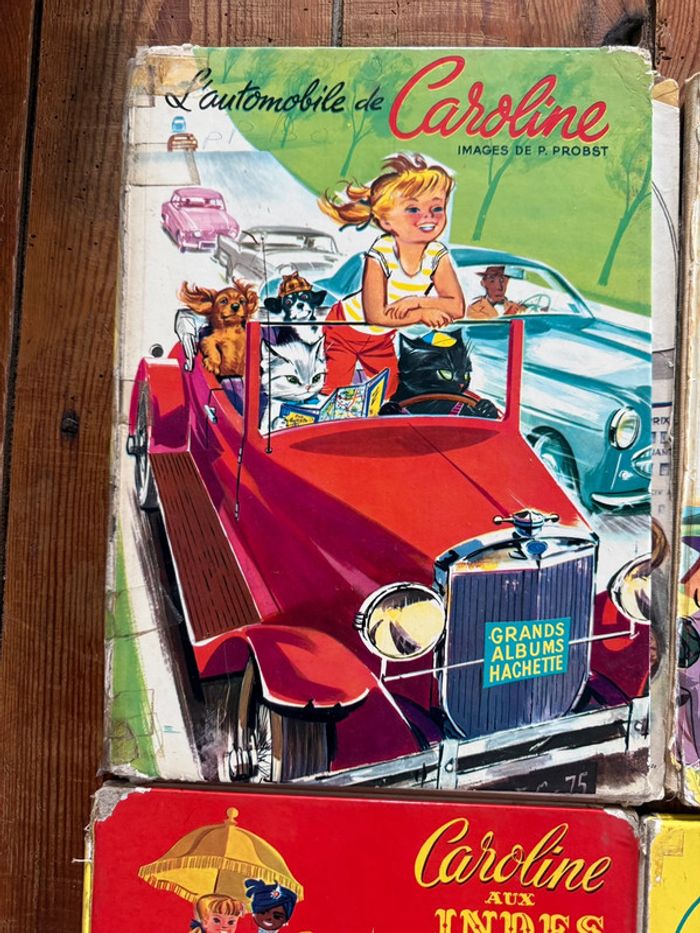 État moyen - 4 Livres Caroline années 50/60 Lot Grands albums Hachette Pierre Probst - photo numéro 5