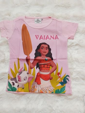 Tee-shirt rose Vaiana, 6 ans