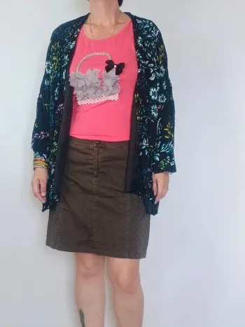 veste fleuri manche longue HM M