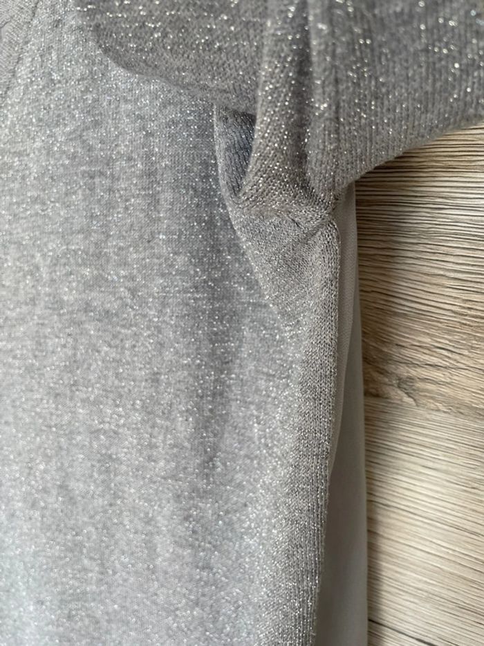 Joli pull fin gris argenté - photo numéro 7