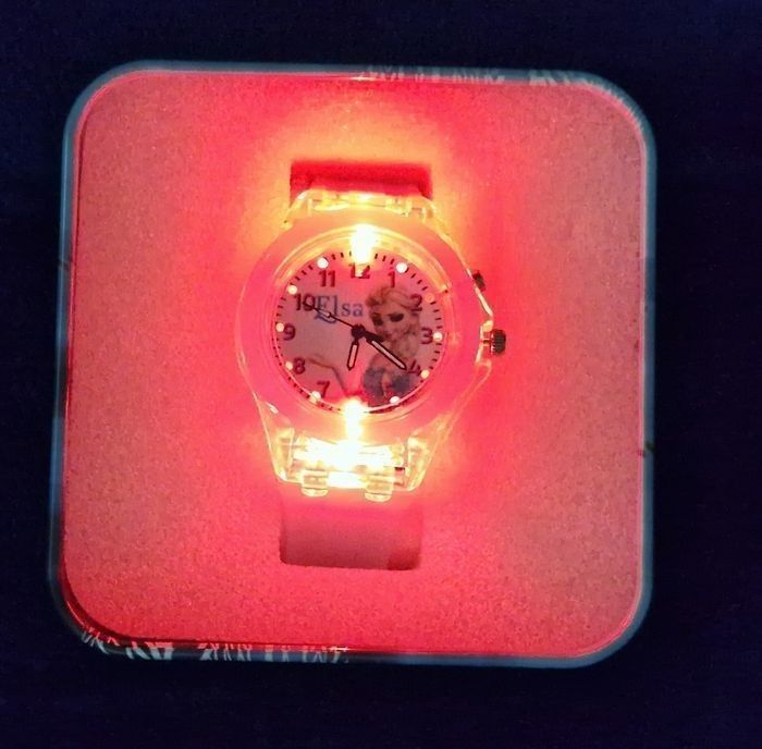 Montre Led la reine des neige bleu - photo numéro 4