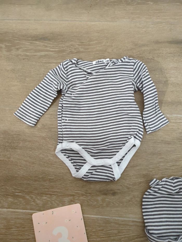 Body et bonnet 3mois - photo numéro 3