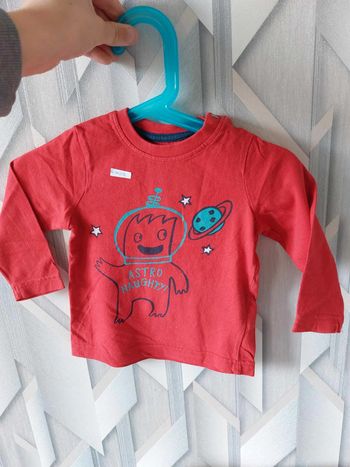 tee shirt rouge astronaute