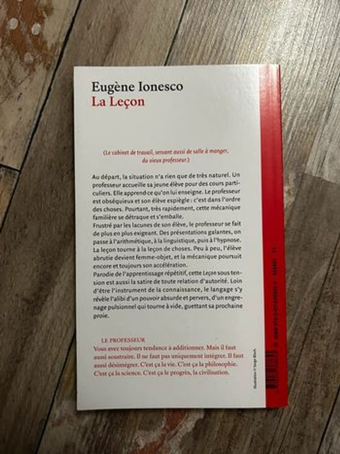 La Leçon - photo numéro 2