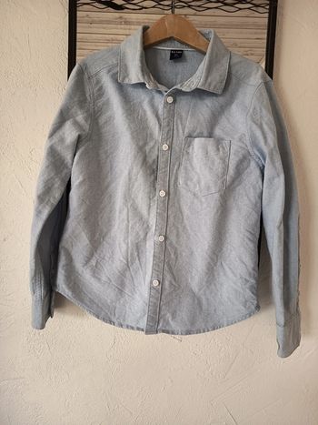 Chemise manches longues bleu ciel