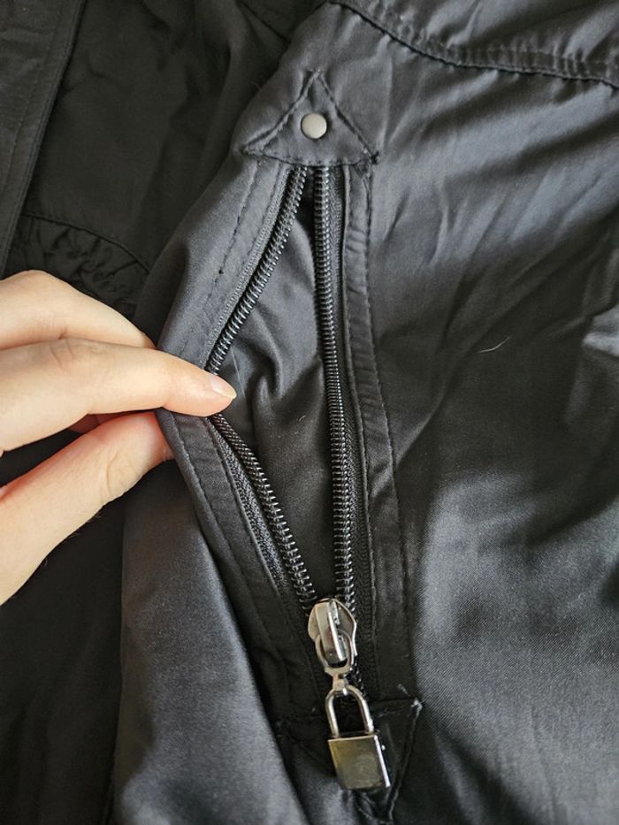 Manteau imperméable à capuche femme - Taille 42 / XL - MS Collection - Noir - photo numéro 6