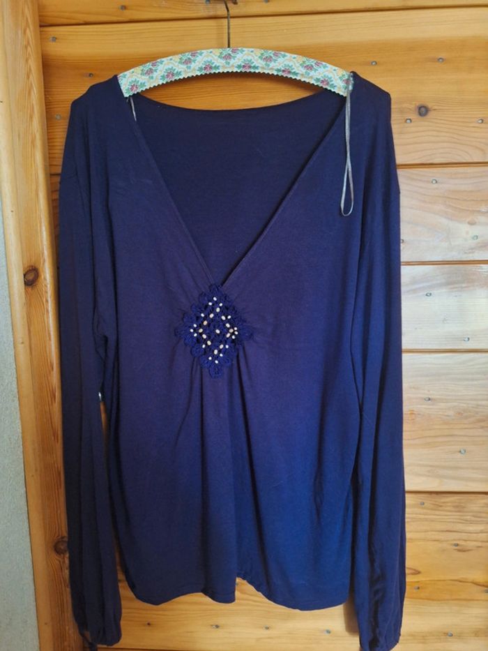 Haut  bohème grande taille T 50 - photo numéro 2