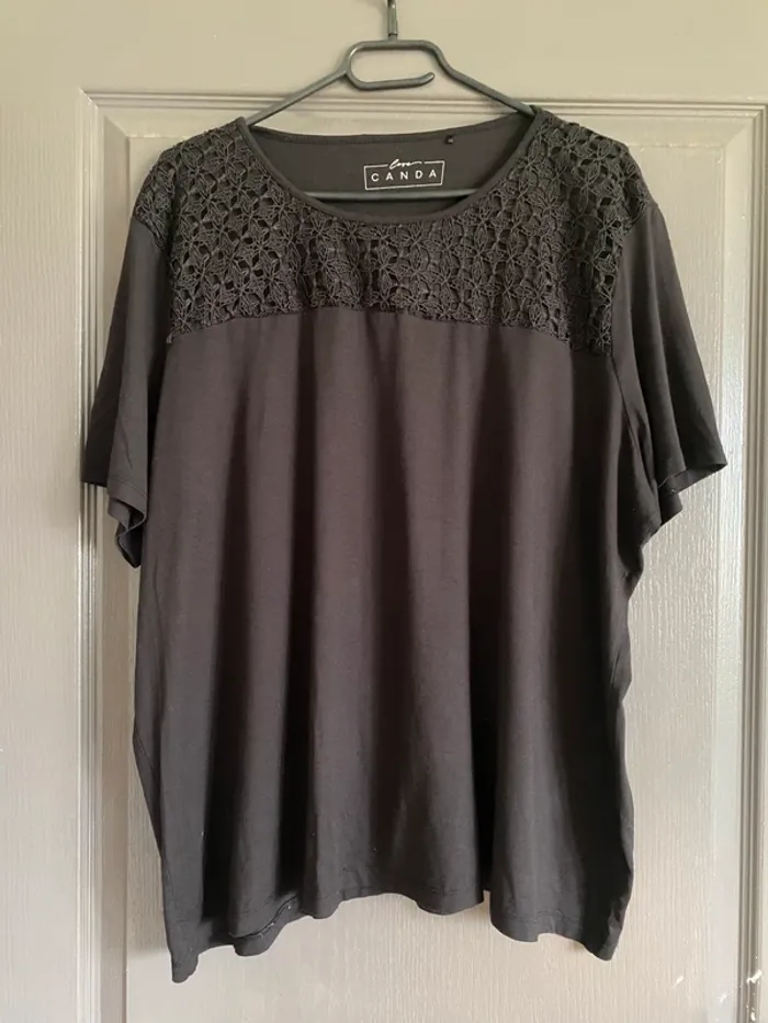 T-shirt fluide noir Canda 2XL