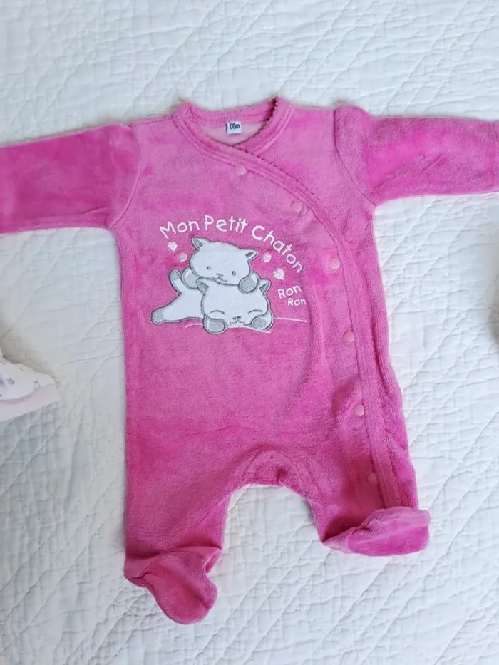 Lot 6 pyjamas - prema/naissance et 1 mois - photo numéro 3