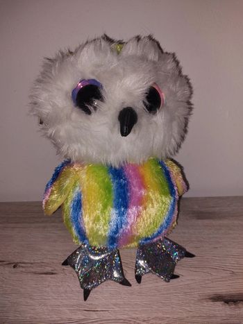 Peluche hibou multicolore