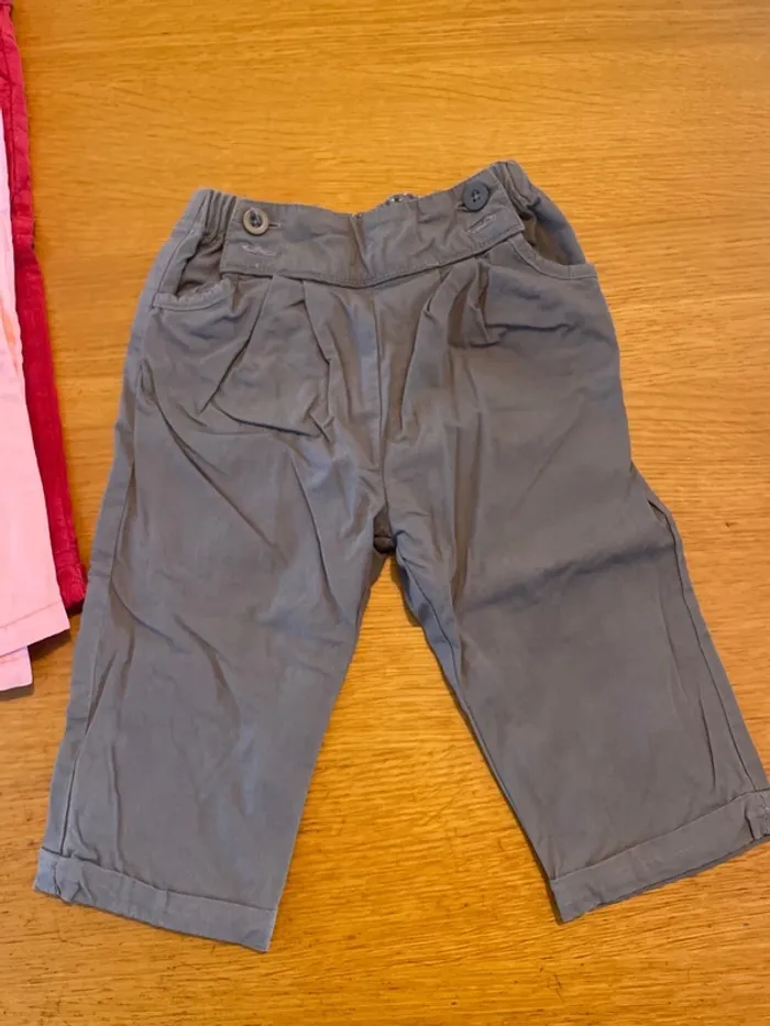 3 pantalons fille 9 mois - photo numéro 5