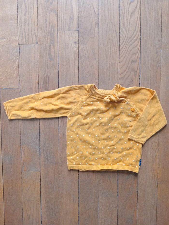 Pull fille 18 mois Mes Petits cailloux coton