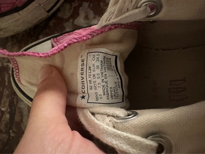 Converse hautes roses taille 38 - photo numéro 4