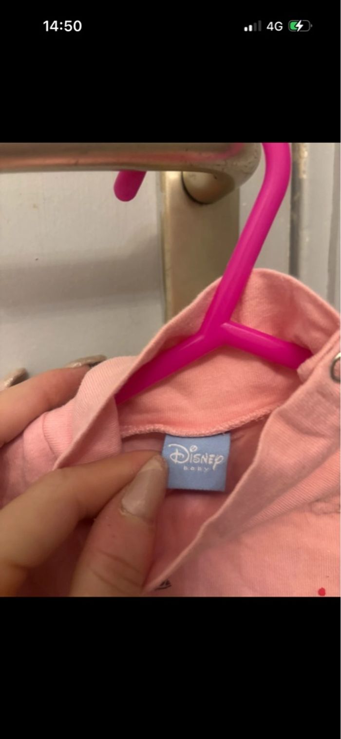 T-shirt manches longues Disney baby 6 mois - photo numéro 4