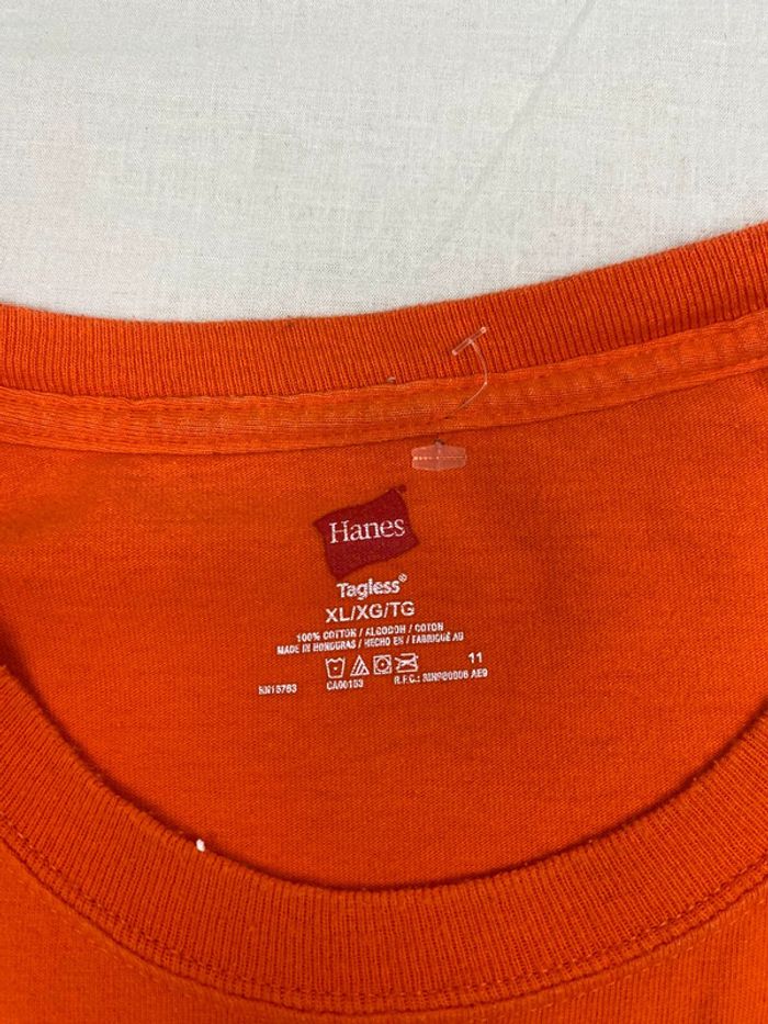 T-shirt imprimé sport USA, homme, été,Orange, XL - photo numéro 3