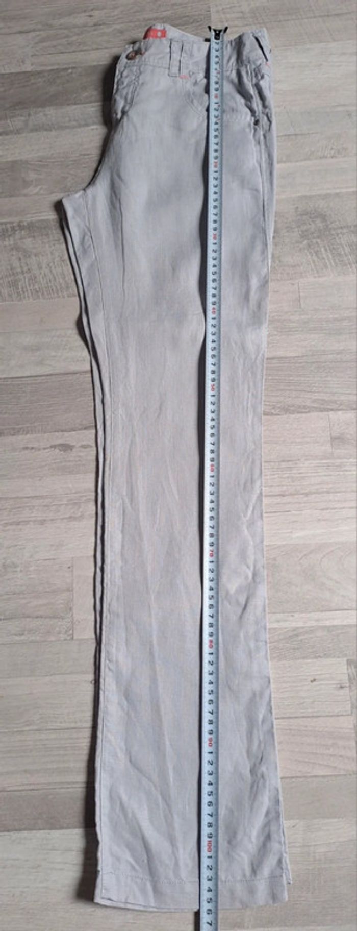 Pantalon détente bonobo taille 38 lin gris clair - photo numéro 6