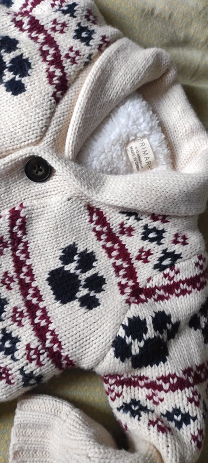 Gilet maille doublé polaire doux - photo numéro 2