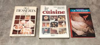 Lot livres sur la cuisine