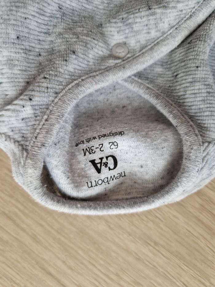 Pyjama/Dors-bien C&A 2-3 mois Ours Polaire Gris Clair - photo numéro 4