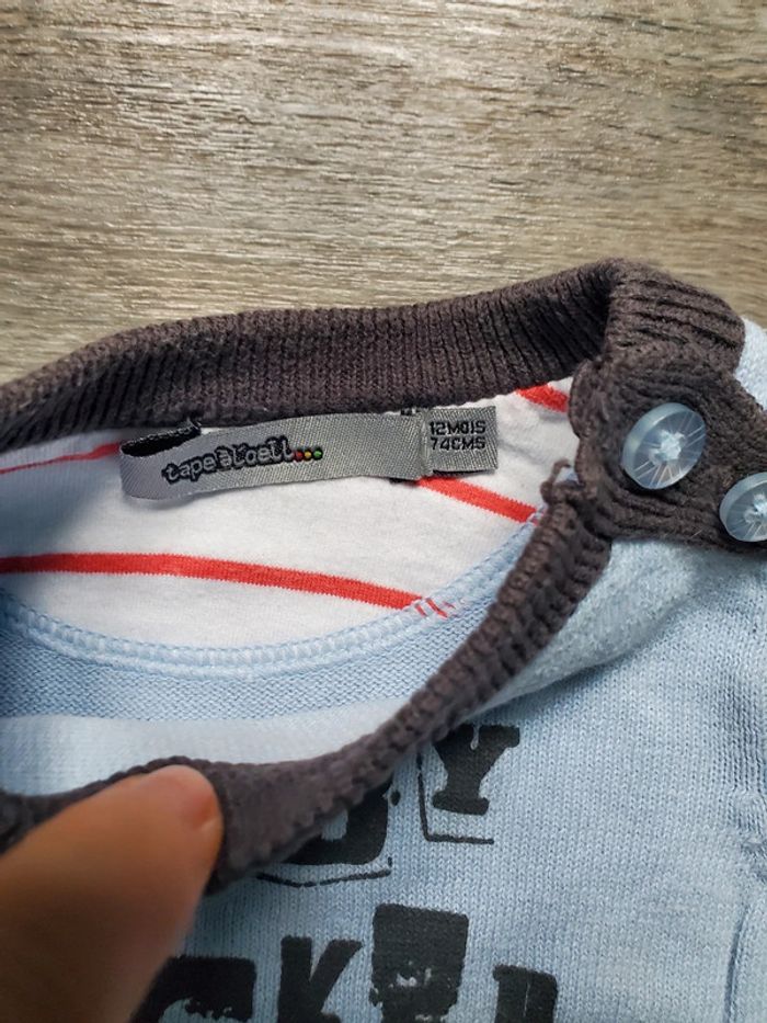 Pull fin taille 12 mois bon état TAO - photo numéro 2