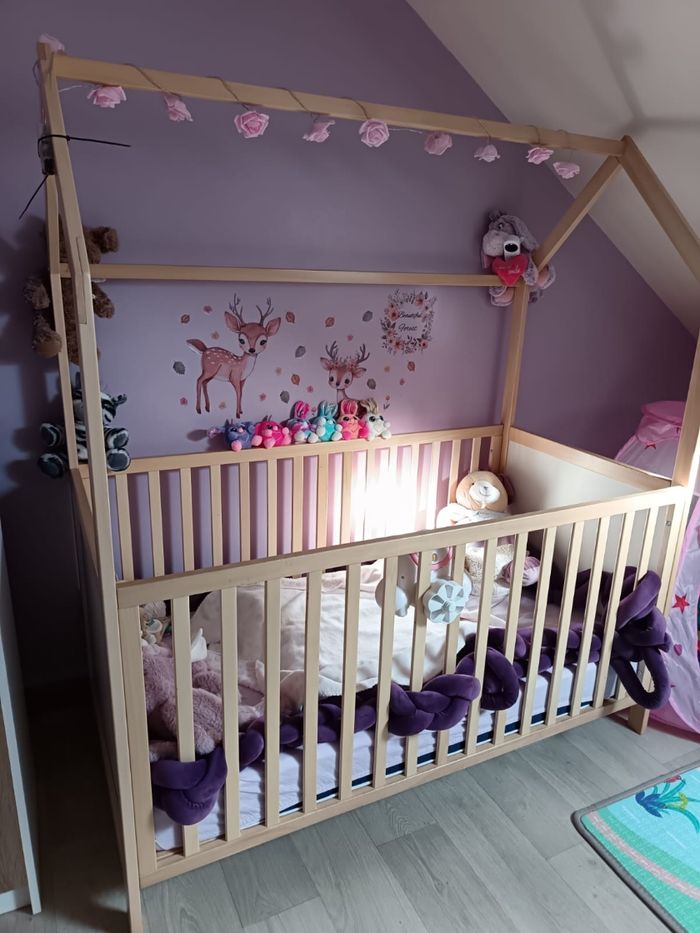 Lit Cabane en bois 70x140