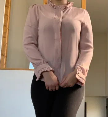 Chemise vintage vieux rose