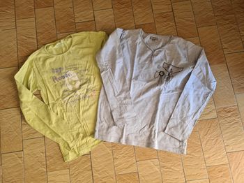 Lot 2 t-shirts manches longues / Taille 14 ans