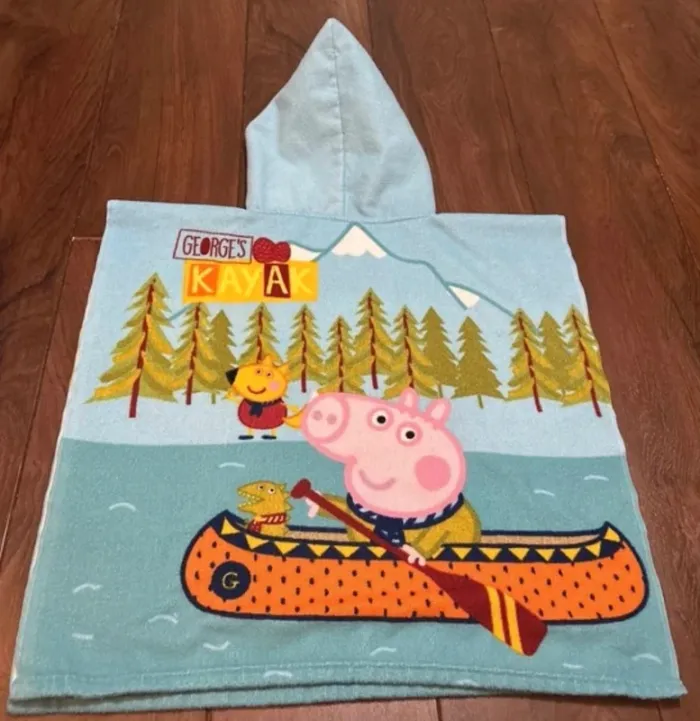 Poncho de bain / mer/ piscine à capuche Peppa Pig. - photo numéro 2