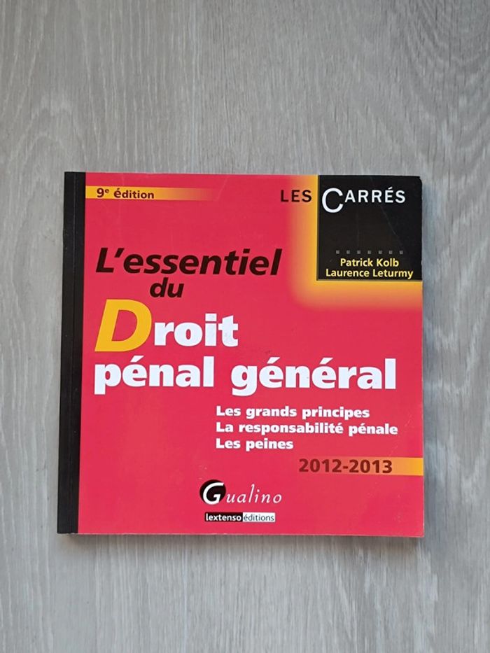 L'essentiel du droit pénal général