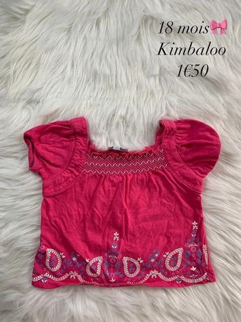 T-shirt 🎀 18 mois