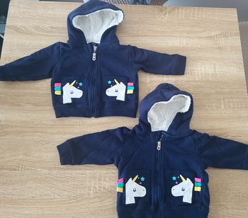 Veste chaude licorne 6 mois