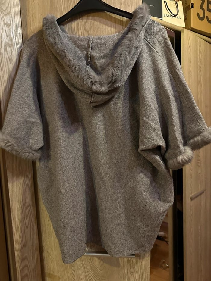 Gilet poncho taille unique - photo numéro 2