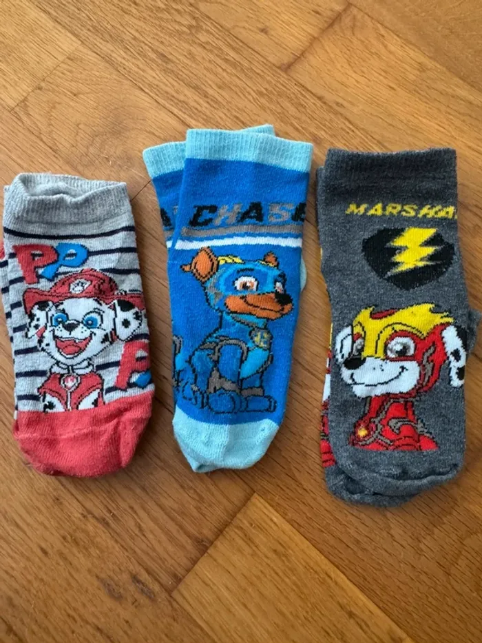 Lot 3 paires de chaussettes Paw Patrol 27-30