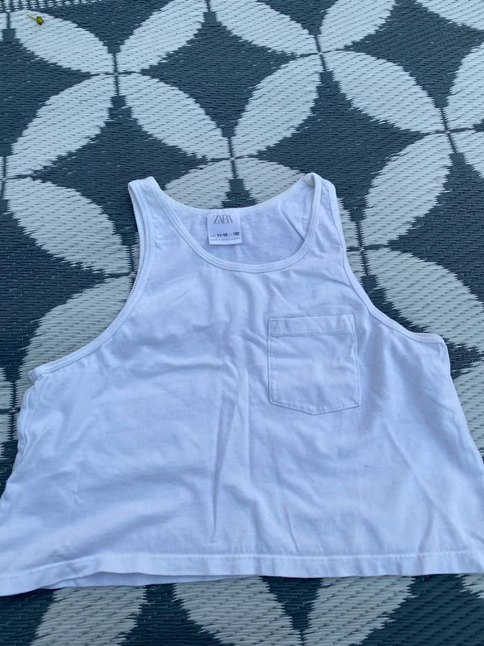 Top blanc Zara 11-12 ans