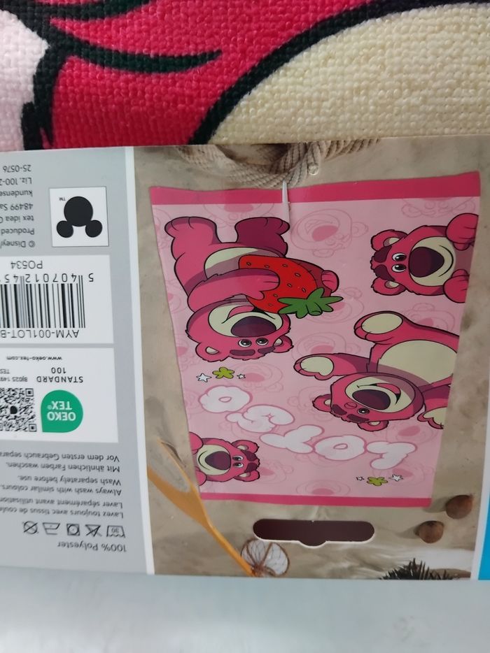 Serviette plage Lotso Disney, 70x140, neuf - photo numéro 4