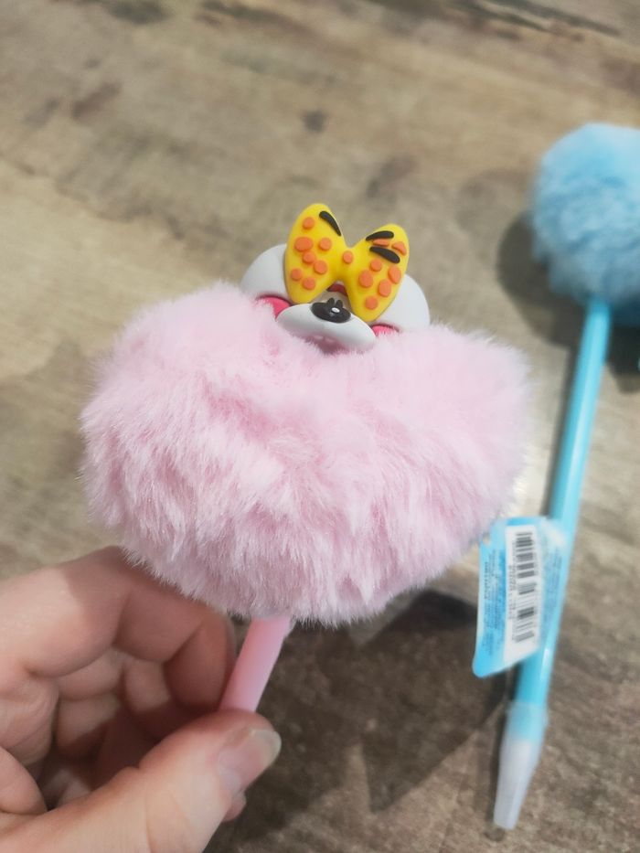 Lot de 3 stylos pompon Diddl is back neuf étiquettes - photo numéro 3
