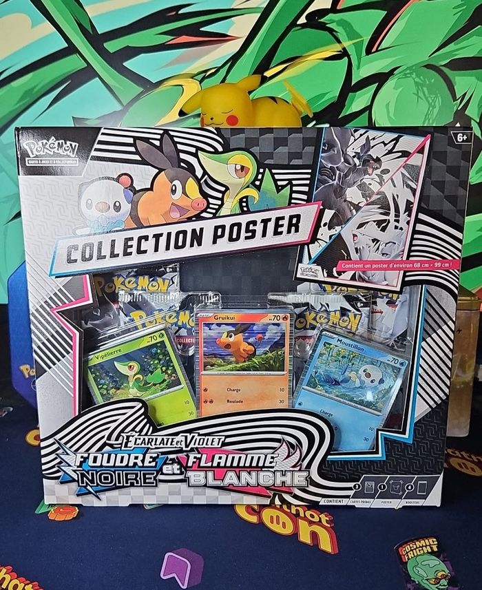 Coffret Collection Poster Unys Pokemon Foudre Noire et Flamme Blanche - EV10.5