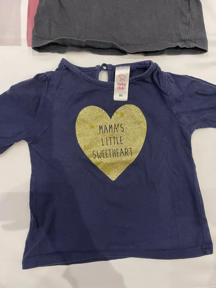 Lot de 2 t-shirts bébé fille – 18 mois - photo numéro 3