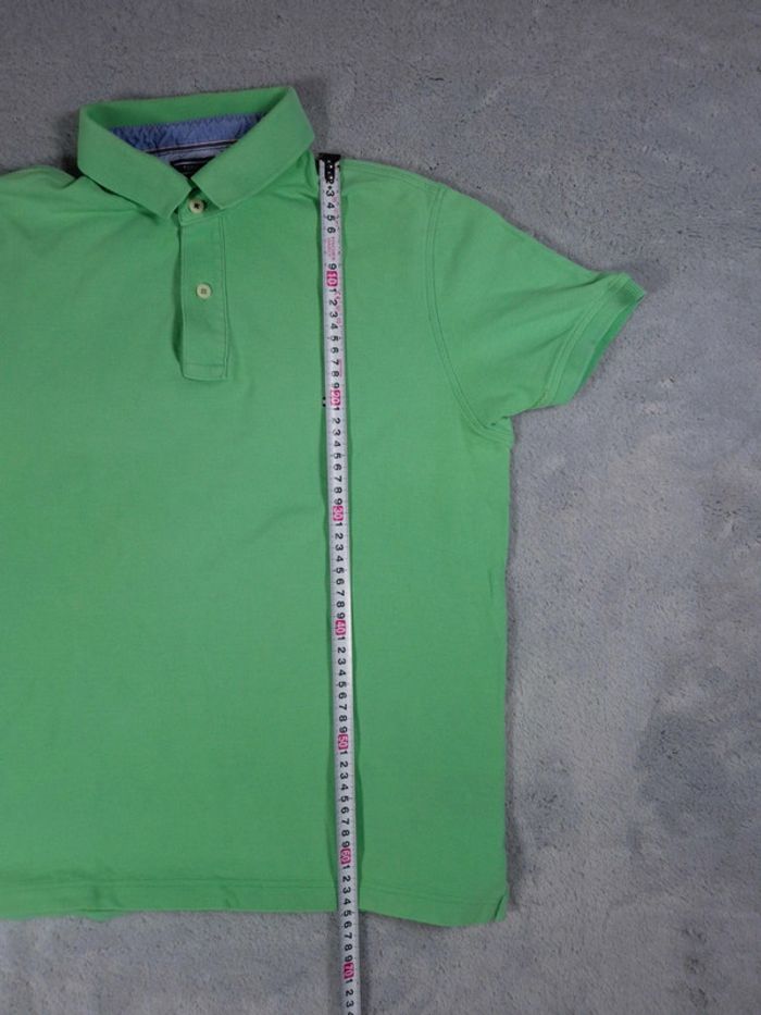 Polo Tommy Hilfiger Manches courtes - Vert Menthe logo brodé - Taille L Hommes - 100% Coton - photo numéro 18