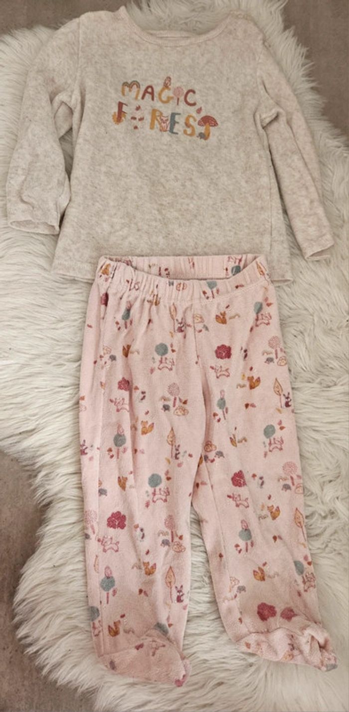 Pyjama 2 pièces In Extenso – Taille 80 cm (12 mois) - photo numéro 2