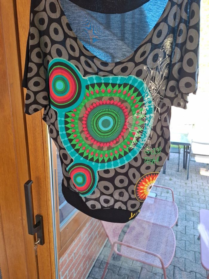 T shirt manches courtes desigual - photo numéro 4