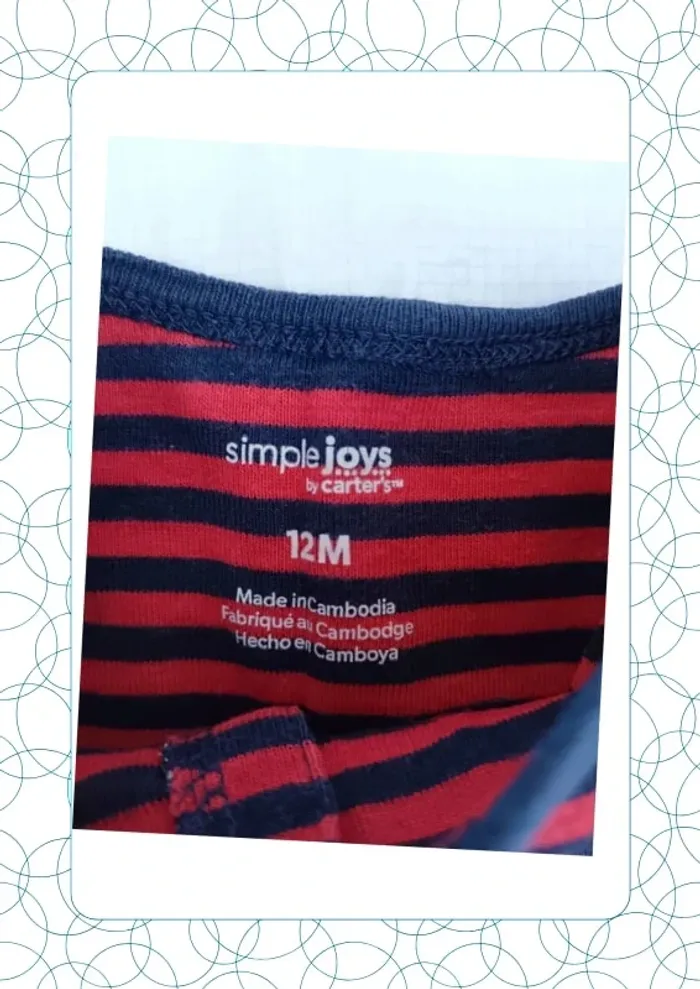 Combi-short 12 mois Carter's - photo numéro 2