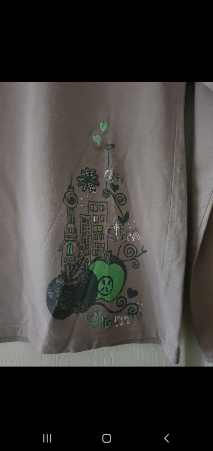 Tee-shirt manches longues gris Sergent Major 12 ans - photo numéro 2